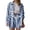 Blue-b, variant on Women‘s Effortless Summer Striped Button Front Loose Fit Shorts For Lightweight Casual Activewear Ensemble