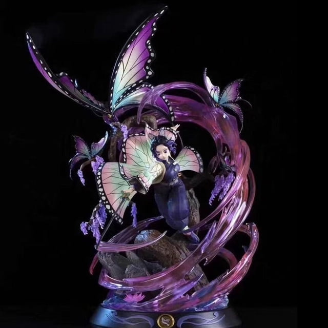 Kochou Shinobu Action Figure,Anime Figure Environmental PVC Collection Statue Model Decoration Exquisite Birthday Gift Home Car Desktop Decoration Gift Best Gift for Adult Kids Children Figure