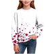 thumbnail image 2 of Sudadera sin capucha para niño, con estampado de San Valentín, de manga larga, informal, deportiva, con capucha, sudadera de manga larga sin capucha, top con inserciones en los hombros, blusa de polié, 2 of 8