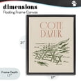 thumbnail image 4 of Stupell Industries Eclectic Seaside Wine Picnic Black Floating Frame Canvas Art, 17 x 21, by The Prints Vibe, 4 of 8