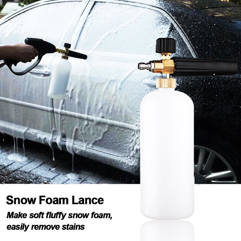 1/4 Snow Foam Washer Gun Car Wash Soap Lance Cannon Spray