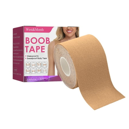 CHOUXX Seamless Strapless Adhesive Bra  Invisible Sticky Backless Bandeau Bra  Silicone Push up Bralette with 16.5 ft Sided Tape