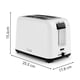 thumbnail image 3 of Tostador T-Fal 1 a 2 Porciones Blanco Tostador TT1A11MX, 3 of 4