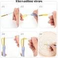 thumbnail image 5 of Punch Needle Embroidery Starter Kits with Pattern for Kids Adults Beginners - Cartoon Unicorn, 5 of 7