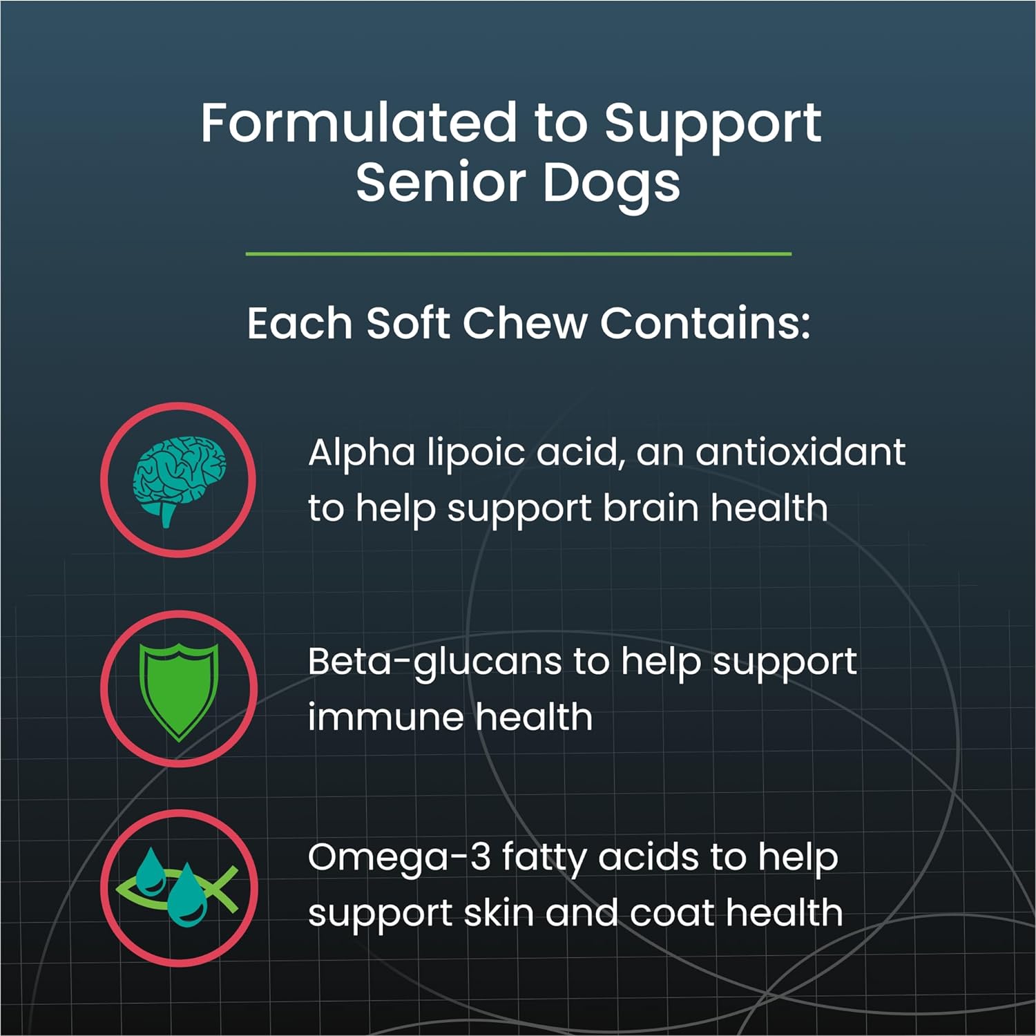 Dasuquin Senior for Large Dogs – for Immune Support, Skin & Coat Health, and Brain Health, 84 Soft Chews
