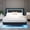 Black, variant on Full Size Upholstered Platform Bed with Diamond Tufted Headboard, RGB LED Lights and Floating Design, Sturdy Slats, No Box Spring Needed, Easy Assembly, Beige