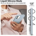 thumbnail image 3 of Shockproof Designed for iPhone 12 Mini Case, Liquid Silicone Phone Case with [Soft Anti-Scratch Microfiber Lining] Drop Protection 5.4 inch Slim Thin Cover, Baby Blue, 3 of 16