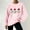 Pink, variant on asdoklhq Christmas Winter Sweaters for Women's Fashion Loose Casual Christmas Printed Round Neck Long Sleeve Hoodless Sweatshirt Pink M