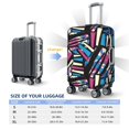thumbnail image 4 of Luggage Cover, Irregular Graffiti Suitcase Cover For Luggage Fits 18-32 Inch Luggage, Elastic Suitcase Protector, 4 of 8
