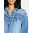 thumbnail image 4 of Madden NYC Women's Western Jean Jacket, Sizes XXS-XXL, 4 of 6