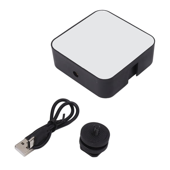 Mini luz de relleno de 900 lm, luz blanca, temperatura de color RGB, luz LED portátil para teléfono, para videoconferencias en vivo