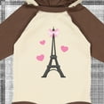 thumbnail image 4 of Inktastic Paris Lover Eiffel Tower Girls Long Sleeve Baby Bodysuit, 4 of 5