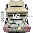 thumbnail image 5 of SEANATIVE Golf Cart Seat Cover, Universal Front Seat Blanket with Storage Pockets, Non-Slip Golf Cart Cushion Cover Protector Fits for EZGO Club Car Yamaha, Retro Hummingbird Floral Butterfly, 5 of 7