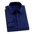 thumbnail image 4 of Camisa de hombre Elástica Slim Business Camisa de manga larga Pompotops  oipoqjl48018, 4 of 5