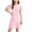 Pink, variant on Girls Summer Dresses Short Sleeve Casual Round Neck Straight Beach Dress With Ruffle 7-8 Girls Clothes