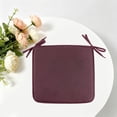 thumbnail image 5 of Square Seat Cushions 15.7X15.7", Soft Chair Pads With Ties For Indoor/Outdoor Use, Solid Color Comfort For Stools & Dining Chairs Happy Day!, 5 of 5