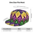 thumbnail image 6 of Bingfone Baseball Cap,Snapback Trucker Hat for Men & Women with Adjustable-Mardi Gras4, 6 of 9