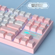 MageGee 75% Mechanical Gaming Keyboard, Blue Switch, LED Blue Backlit, 87 Keys Compact TKL Wired Keyboards