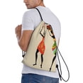 thumbnail image 4 of Yiaed African Women Print Drawstring Bags Drawstring Backpack Bulk String Back Pack Gym Sport Bag-Small, 4 of 5