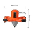 thumbnail image 6 of 2300W Industrial Grade Mixer 6 Gear Adjustable Speed Paint Cement Plaster Mortar Coating Mixer Putty Powder Mixing Machin, 6 of 8