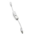 thumbnail image 1 of Kichler 1DCSWITCHWH Dry Tape Accessory In-Line DC Low Switch, White, 1 of 1