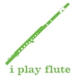 thumbnail image 2 of CafePress - I Play Flute -  Round Wood Ornament 4", 2 of 2