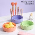 thumbnail image 1 of Silicone Makeup Brush Cleaner Bowl 4 Textures Multifunctional Cosmetic Brush Powder Puff Sponge Cleaning Washing Tool Drying Holder, 1 of 8