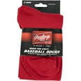 thumbnail image 2 of Rawlings Baseball Socks (2 Pair), Scarlet Red, Small, 2 of 3