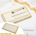 thumbnail image 3 of Unique Bargains Bamboo Wood Bracelet Tray Stackable Storage Jewelry Tray Showcase Display Organizer for Bracelets Beige, 3 of 8