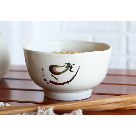 Pack Of 6 Melamine Eggplant Zen Swirl Wavy Soup Dessert Rice Ochawan Bowls 12oz