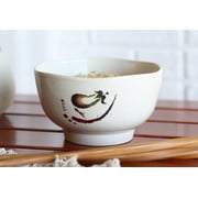 Pack Of 6 Melamine Eggplant Zen Swirl Wavy Soup Dessert Rice Ochawan Bowls 12oz
