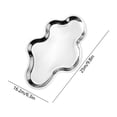 thumbnail image 3 of Display Tray Stainless Steel Cloud Shape Decorative Organizer for Vanity, Entryway, Bedroom Storage, 3 of 6