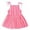 Watermelon Red, variant on Gunia Toddler Girls Summer Dress Sleeveless Kid Baby Solid Flower Striped Princess Party Sun Clothes Sundress For Holiday Beach Beige Dress For Girls 1-6 Years