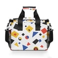 thumbnail image 7 of FORMRS Insulated Cooler Bag 24 Cans Capacity Soft Leakproof Lunch Box with Side Pockets, Black Simple Shapes, 7 of 7