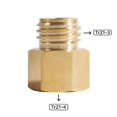 thumbnail image 2 of CO2 Gas Converter Adapter for Tr21-4 Female to Tr21-3 Male Thread Quooker Cube Tank Output Copper, 2 of 5