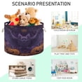 thumbnail image 4 of WOBOGO Halloween Bat Toy Storage Basket 20×14in Canvas Laundry Hamper for Living Room Kids Room Bathroom Organizer, 4 of 6