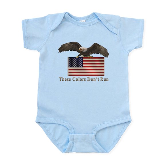 CafePress - These Colors Don't Run Infant Bodysuit - Baby Light Bodysuit, Size Newborn - 24 Months