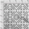 thumbnail image 2 of oneOone Rayon Black Fabric Asian Floral Block Craft Project Decor Fabric Printed by The Yard 56 Inche Wide-7375, 2 of 4
