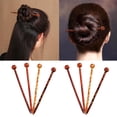 thumbnail image 1 of Imprimir Palillos Para El Cabello - Palos Chinos Para El Cabello Para Mujeres Y Hombres - Pin Para Peinar - 5.1 Pulgadas De - Paquete De Macarena Horquilla de madera, 1 of 8