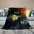 thumbnail image 2 of Shiartex Planets Solar System Soft Cozy Printed Blanket & Throw for All Seasons Lightweight Blanket 40x50in, 2 of 6