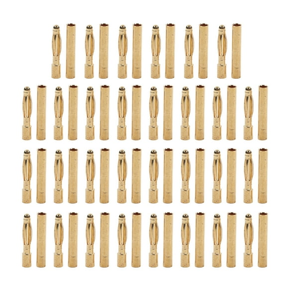 Brass Banana Connector Plug,30Set Banana Connector Plug RC Battery Wire Plug Battery Connector Plug Rugged and Tough