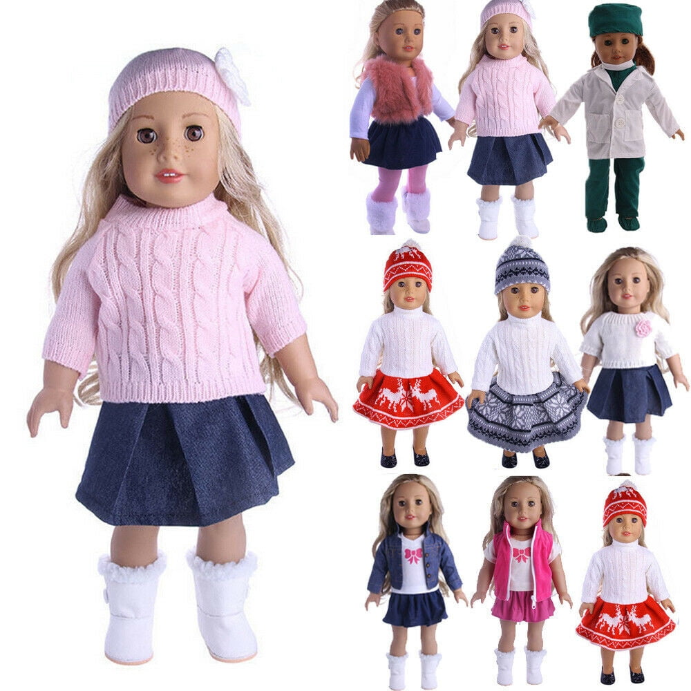 1 Set Handmade Fashion Clothes Dress For Doll Gift Color Random JB