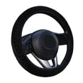 thumbnail image 1 of Riwesomey Auto decoración invierno cálido Universal Car-styling cálido felpa cubre coche volante cubierta perla terciopelo Automoción decorativa y accesorios negro, 1 of 8