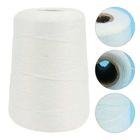 BESTYASH White Cotton Twine, Strong and Soft Weaving Rope for Crafting and Food Preparation