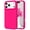 Hot Pink, variant on Smooth Liquid Silicone Case for iPhone 16 Pro 6.3", Shockproof Protective Phone Cover,Raspberry