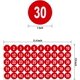 thumbnail image 2 of 10 Sheets 1 To 50 Number Stickers Vinyl Consecutive Number Stickers 1 Inch Self-adhesive Decal For Indoor And Outdoor Waterproof Labels Number Invento, 2 of 4