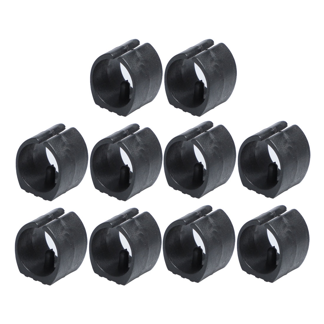 10Pcs Breuer Chair Tubing Pipe Foot Floor Glides Single Prong Round U-Shape Plastic Caps 20mm Dia