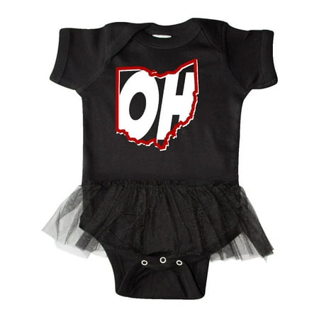 State Of Ohio Oh Outline Infant Tutu Bodysuit Walmart Com