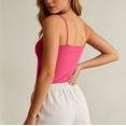 thumbnail image 6 of Gunia Built In Bra Spaghetti Strap Womens Red Tank Top Suspender Vest Yoga Underwear Women Tank Tops Camisole, 6 of 6