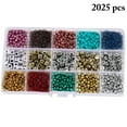 thumbnail image 3 of Bracelet Making Beads DIY 2025PCS Small Beads Pony Beads with Elastic String, 3 of 10